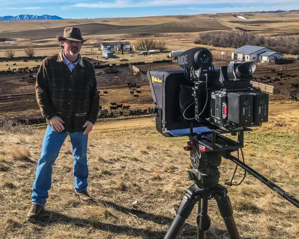 Tom Opre filming the Real Yellowstone conservation documentary